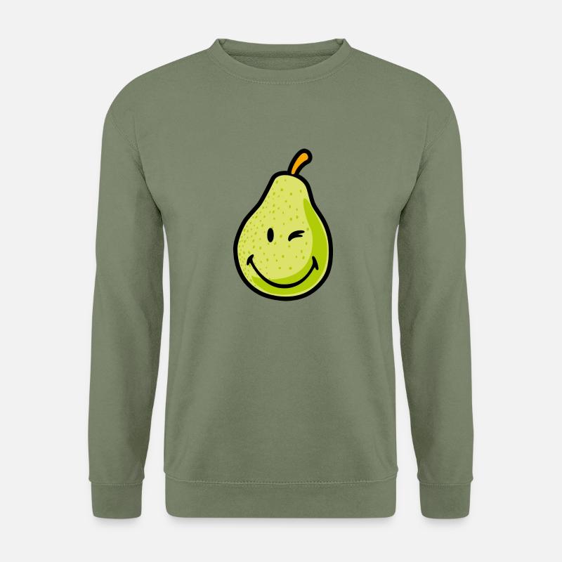 Smiley Pear - Unisex Pullover - Armeegrün