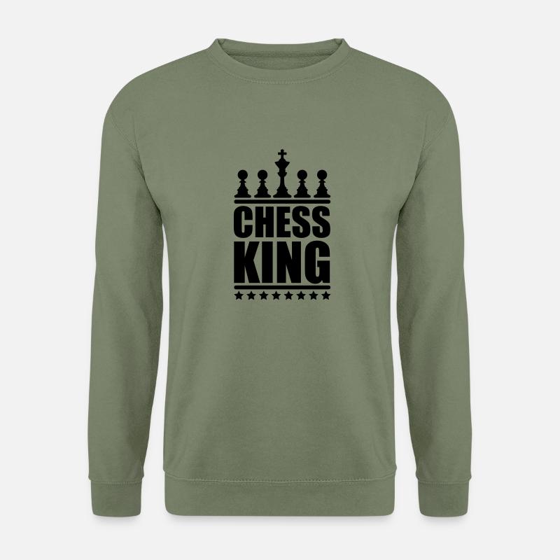chess_king_logo_f1 - Unisex Sweatshirt - army green