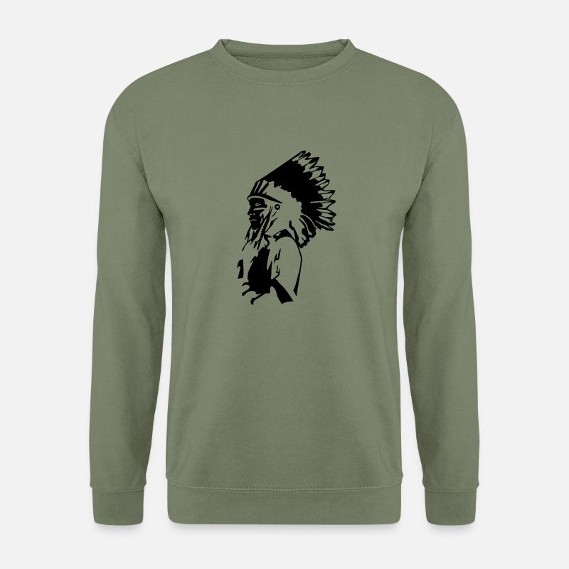 Indianer - Unisex Pullover - Armeegrün