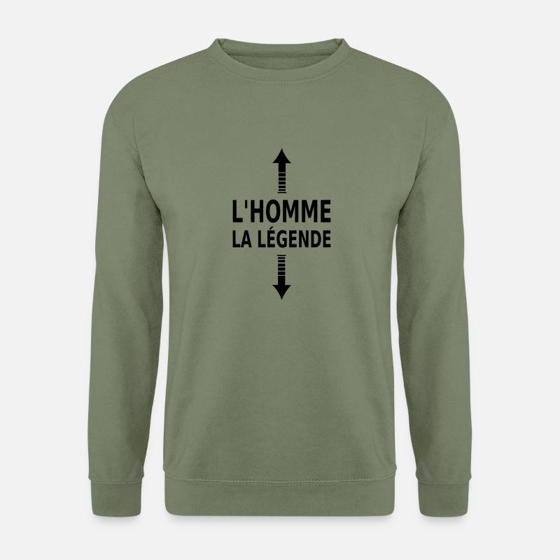 l'homme la légende - Unisex Pullover - Armeegrün