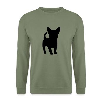 bulldog - Unisex Pullover - Armeegrün - Vorne - Alina (178cm) & Michal (187cm)