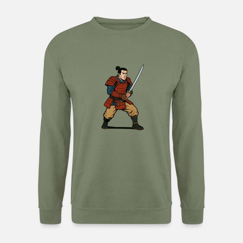 Japan Warrior Samurai - Unisex Sweatshirt - army green