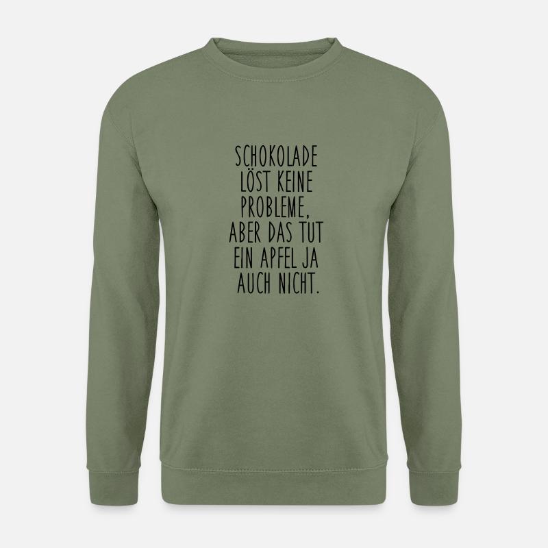 Schokolade vs. Apfel - Unisex Pullover - Armeegrün