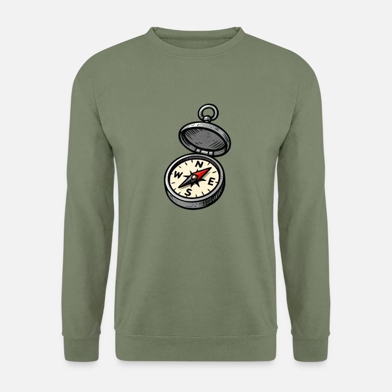 kompass - Unisex Pullover - Armeegrün