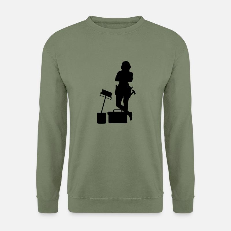Heimwerkerin - Unisex Pullover - Armeegrün