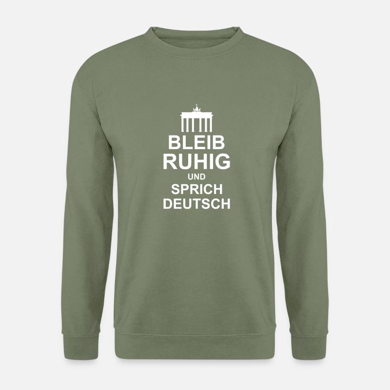 Stay calm and speak German - Unisex Sweatshirt - army green