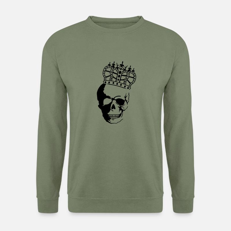 skull_king_01 - Unisex Pullover - Armeegrün