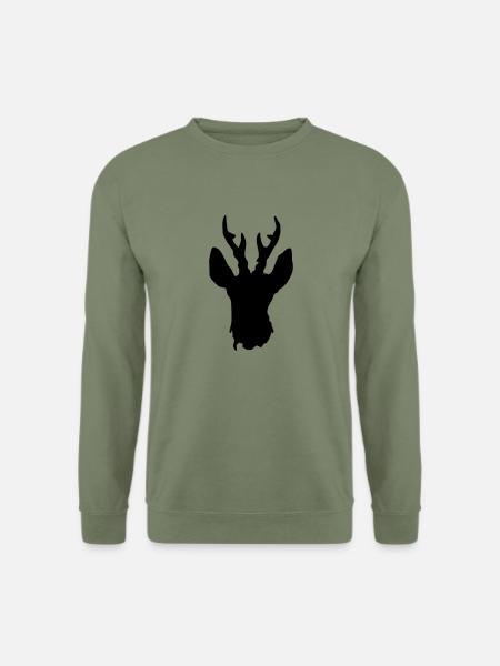 Rehbock - Deer - Unisex Pullover - Armeegrün