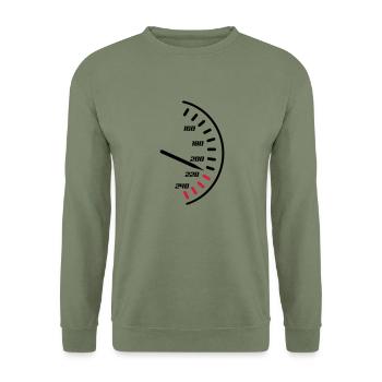 tacho02 - Sweat-shirt Unisexe - vert militaire - Devant - Alina (178cm) & Michal (187cm)