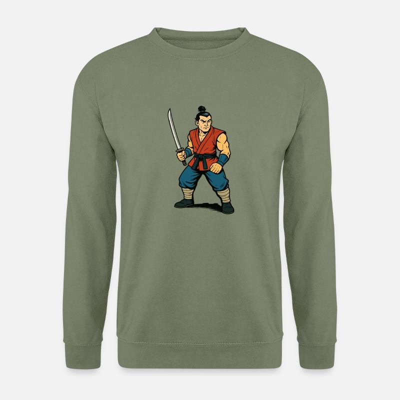 Japan Warrior Samurai - Unisex Sweatshirt - army green