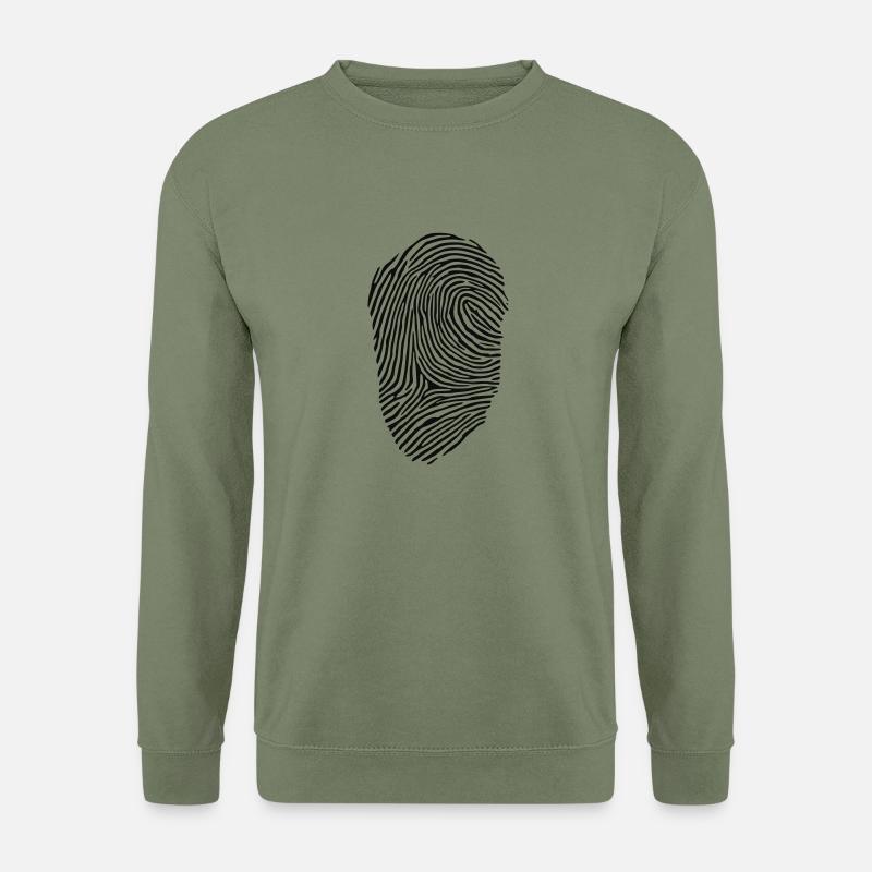 Fingerabdruck - Unisex Pullover - Armeegrün