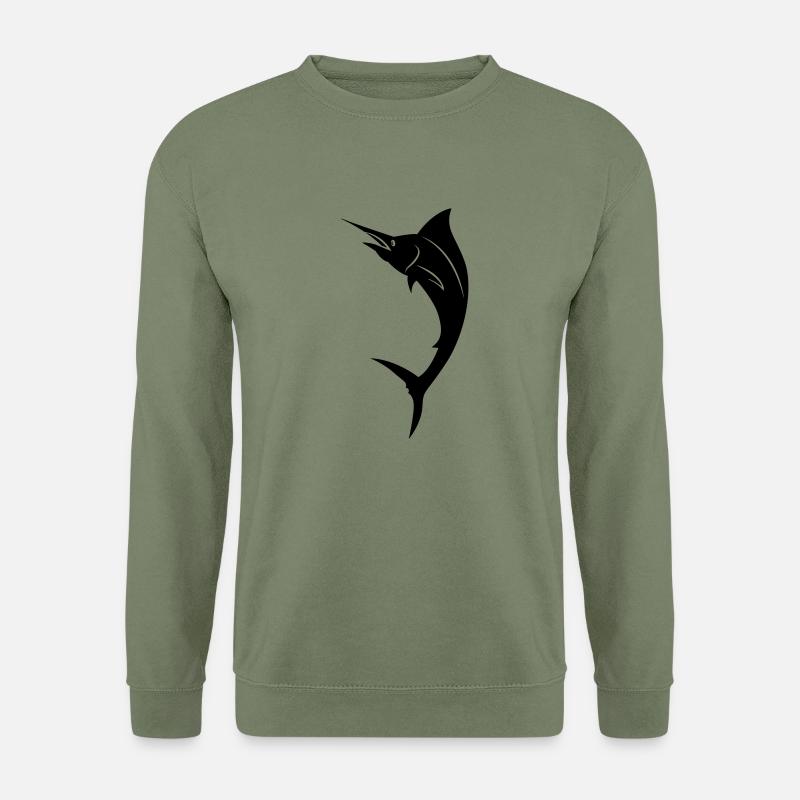 Fisch - Marlin - Unisex Pullover - Armeegrün