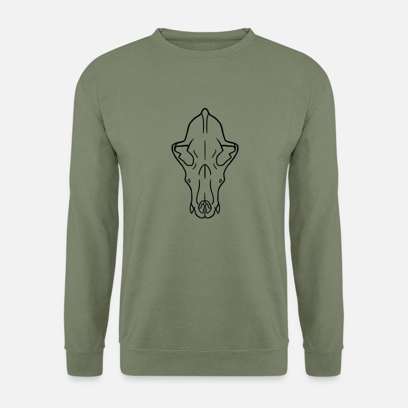Dog Skull - Unisex Pullover - Armeegrün