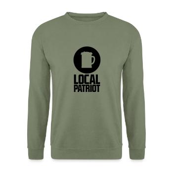Local Patriot Beer - Unisex Pullover - Armeegrün - Vorne - Alina (178cm) & Michal (187cm)