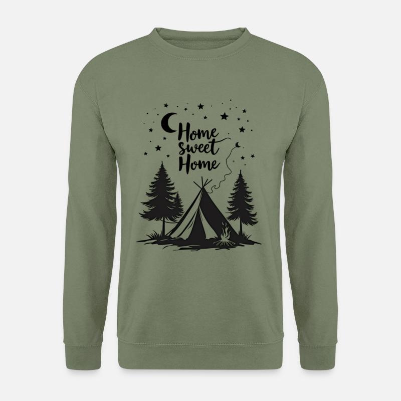 Home sweet Home No.4 - Unisex Pullover - Armeegrün