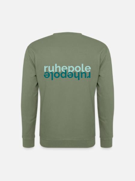 ruhepole green blue - Unisex Pullover - Armeegrün