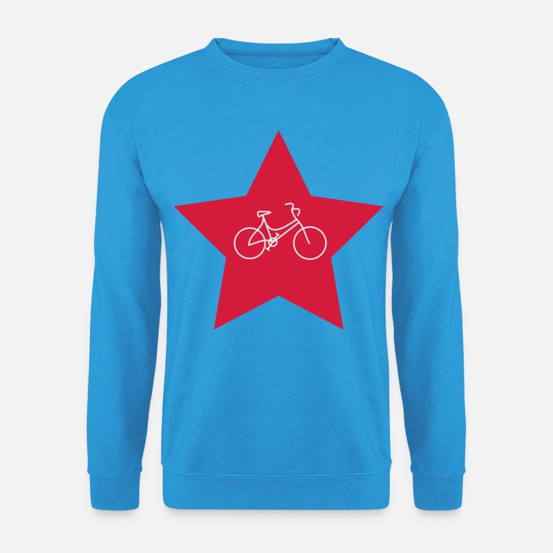 Stern mit Fahrrad - Unisex Pullover - Meeresblau