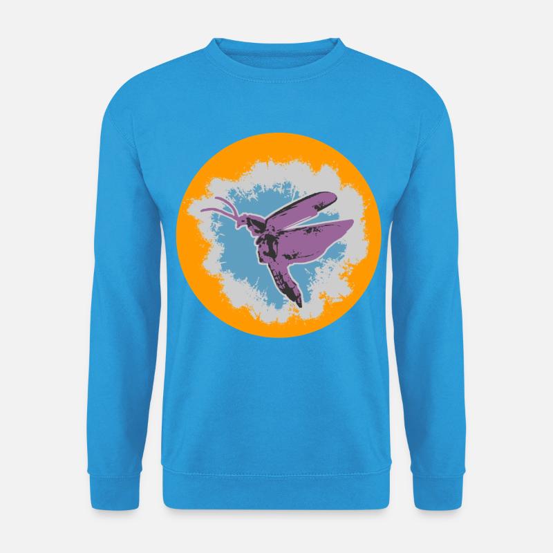 Schmetterling -Illustration mit Pastellakzenten - Unisex Pullover - Meeresblau