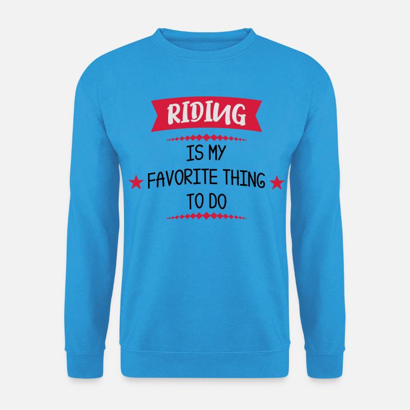 Reiten - Unisex Pullover - Meeresblau