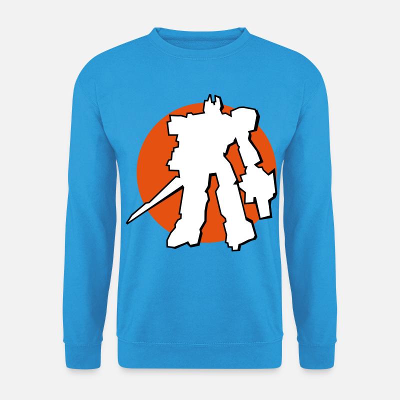 Manga-Bot vor Japan Sonne - Unisex Pullover - Meeresblau