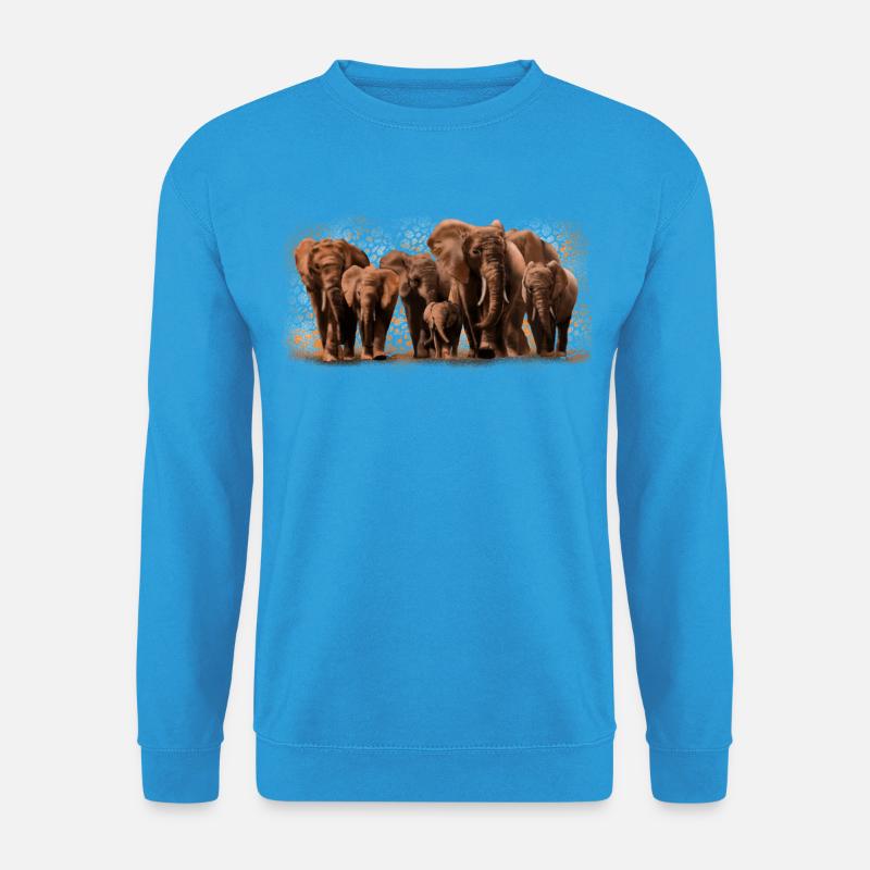 Elefanten - Unisex Pullover - Meeresblau