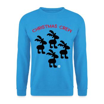Christmas - Unisex Sweatshirt - sea blue - Front - Alina (178cm) & Michal (187cm)