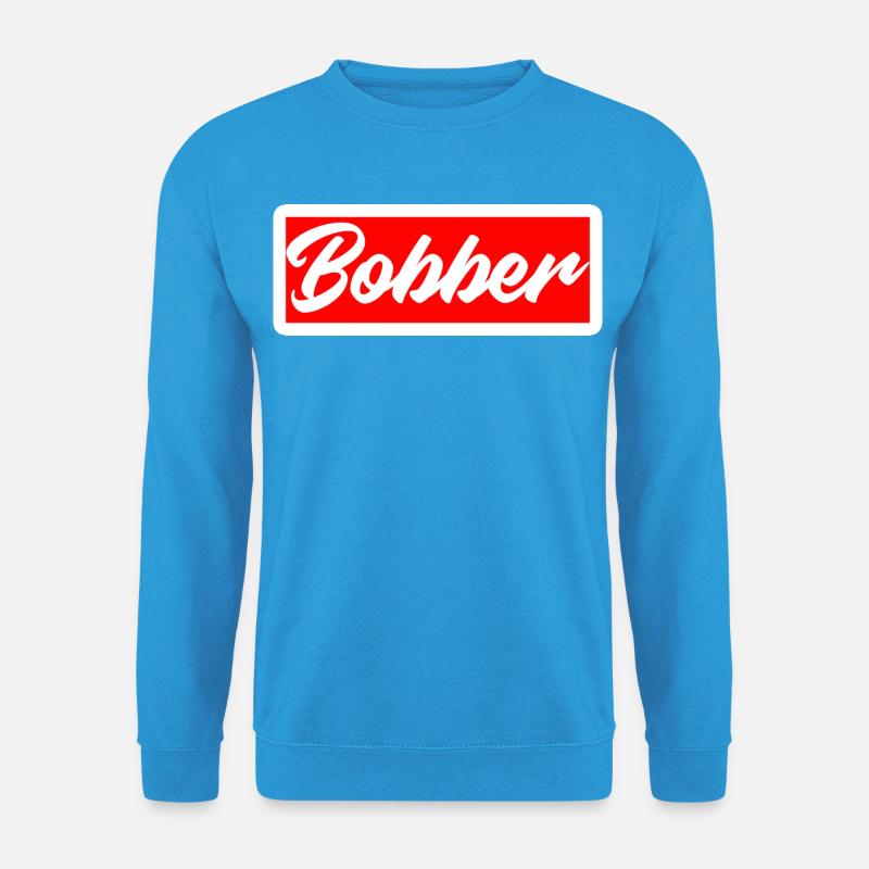 bobber chopper biker cruisen aufkleber sticker - Unisex Pullover - Meeresblau