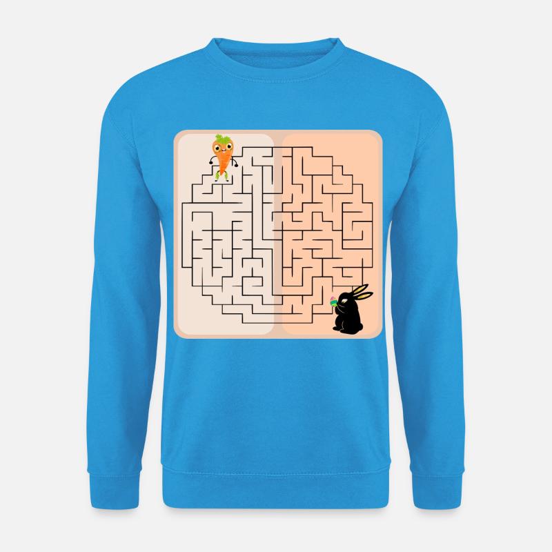 Labyrinth Bunny Easter Bunny - Unisex Sweatshirt - sea blue