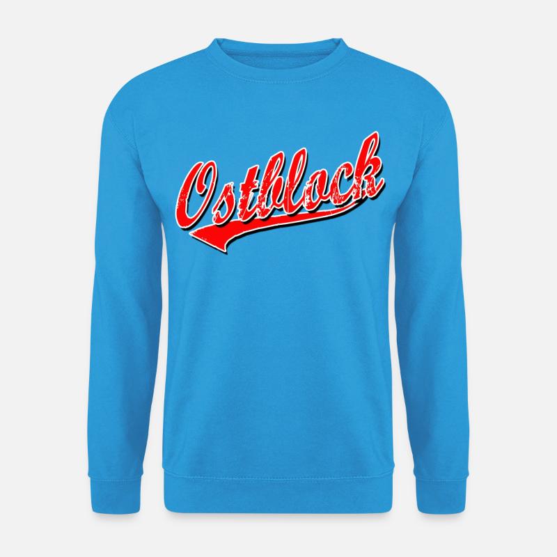 osten ostblock ossi ddr mauer retro vintage shirt - Unisex Pullover - Meeresblau