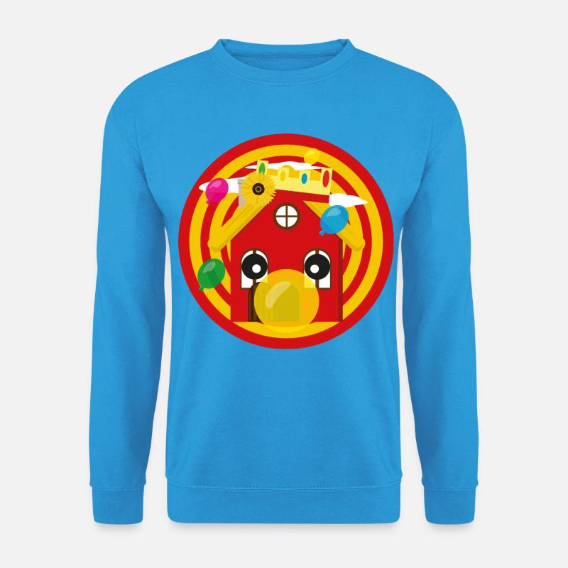 Häuschens Plausch im Sommer - Unisex Pullover - Meeresblau