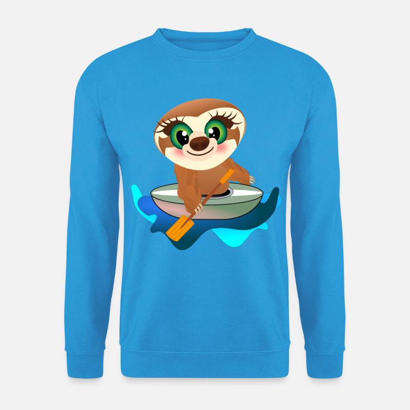 KINDER KAJAK KANU FAULTIER - Unisex Pullover - Meeresblau