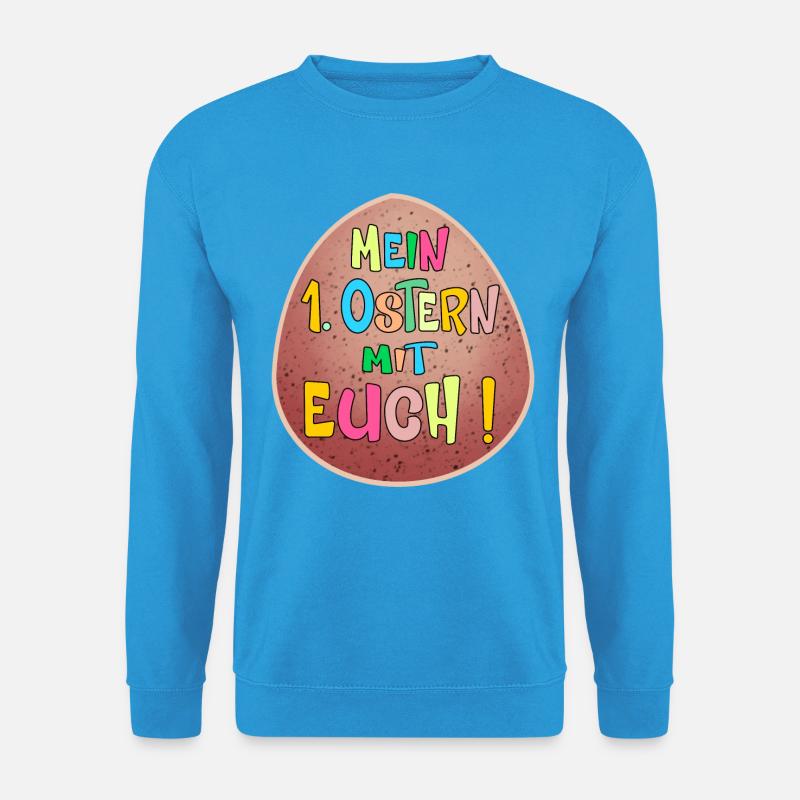 1. Ostern - Unisex Pullover - Meeresblau