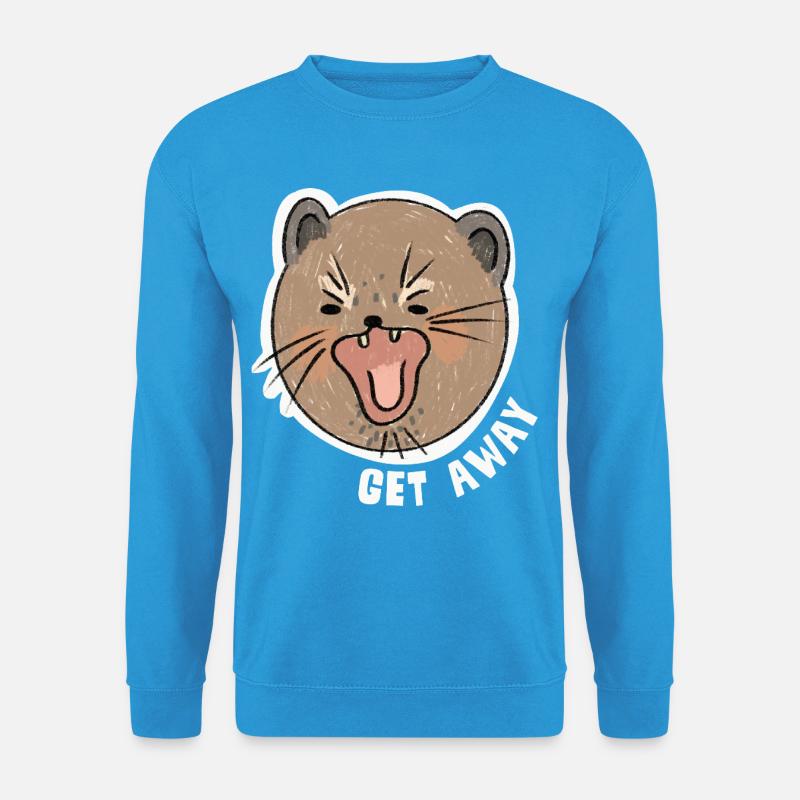 Get Away – Lustiges, genervtes Tiermotiv - Unisex Pullover - Meeresblau