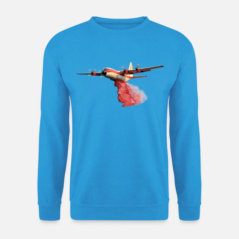 C-130 Löschflugzeug - Unisex Pullover - Meeresblau
