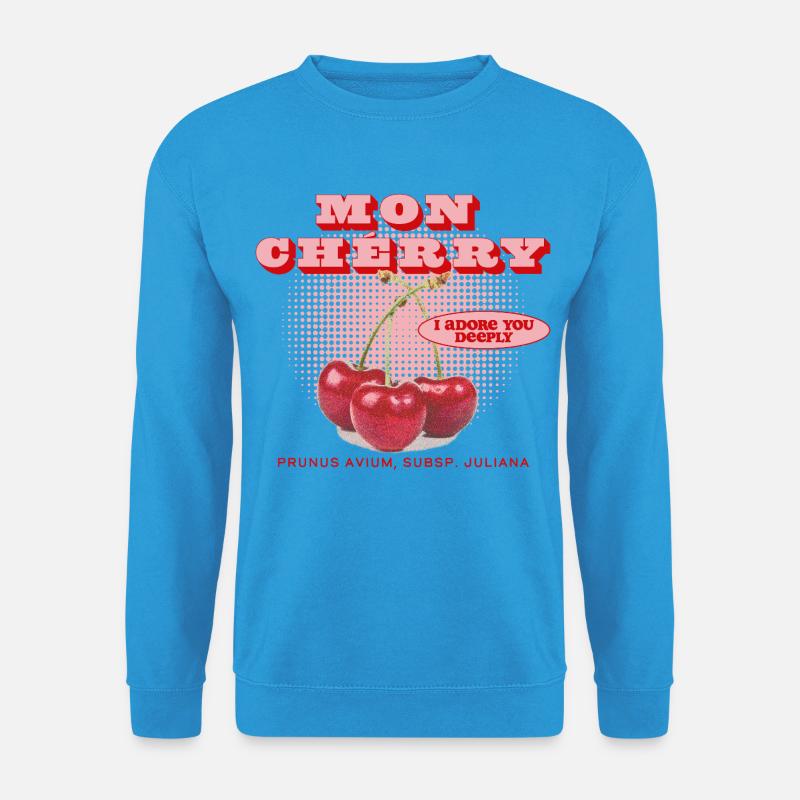Mon Cherry Love - Unisex Pullover - Meeresblau