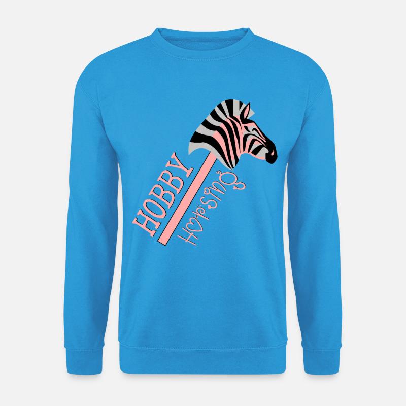 HOBBY HORSING PFERDE - ZEBRA - Unisex Pullover - Meeresblau