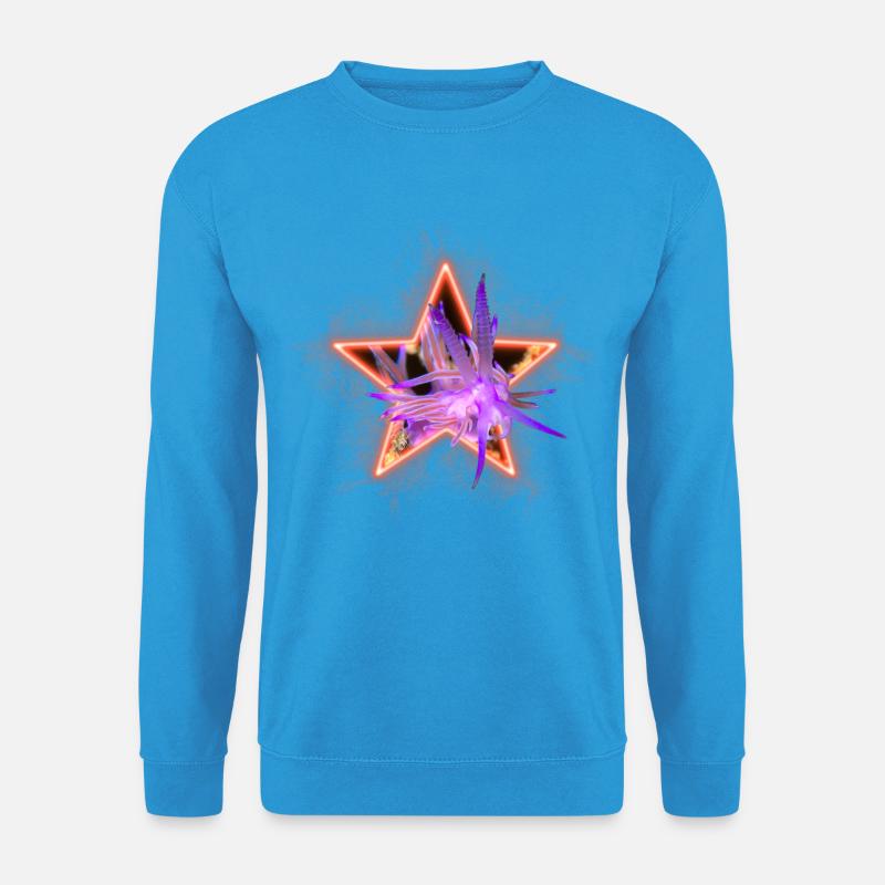 Flabellina im Stern - Unisex Pullover - Meeresblau