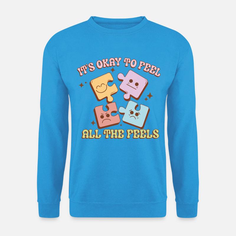 Geistige Gesundheit - Unisex Pullover - Meeresblau