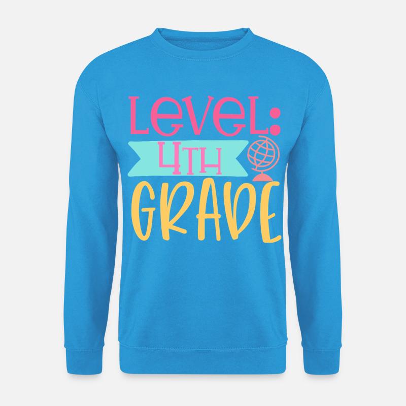 Stufe 4. Klasse - Unisex Pullover - Meeresblau