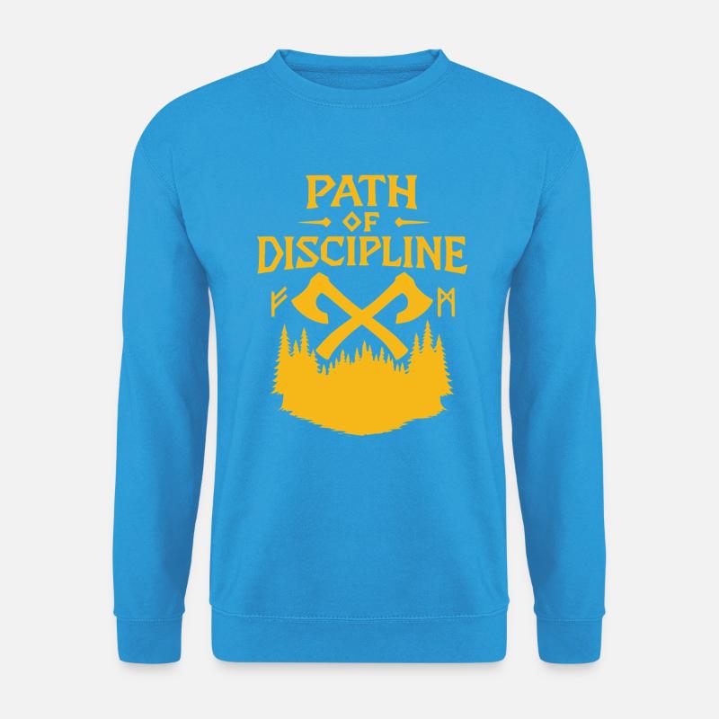 Weg der Disziplin Motivational Design - Unisex Pullover - Meeresblau
