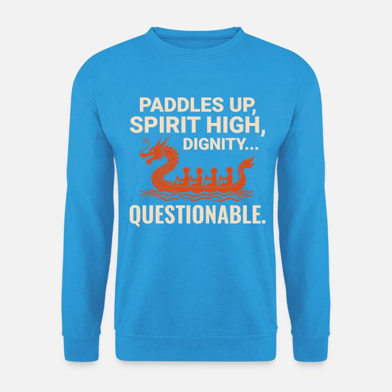 Drachenboot-Rennmannschaft - Unisex Pullover - Meeresblau