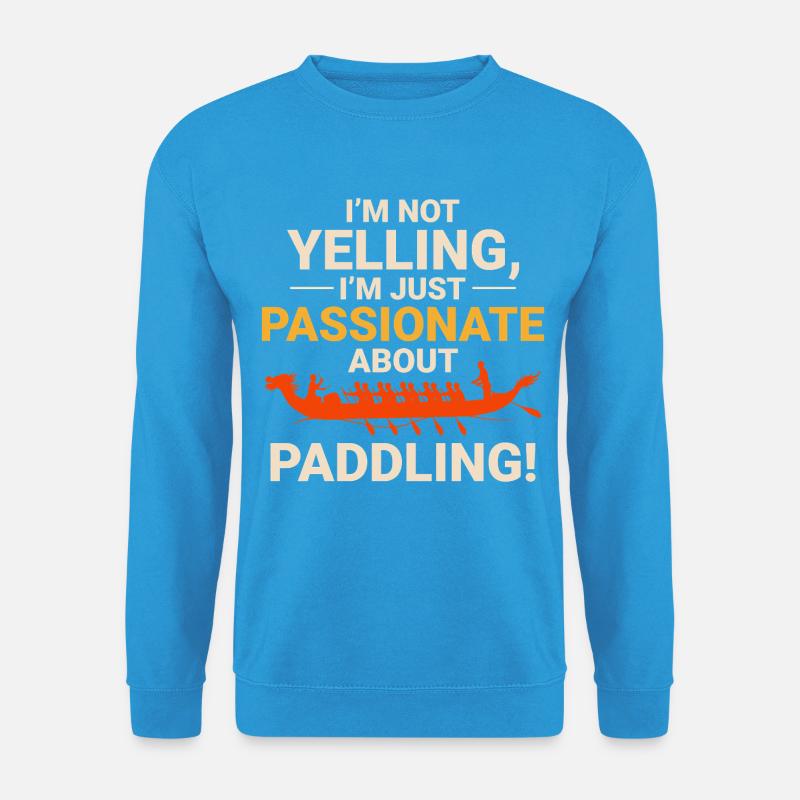 Drachenboot-Rennmannschaft - Unisex Pullover - Meeresblau