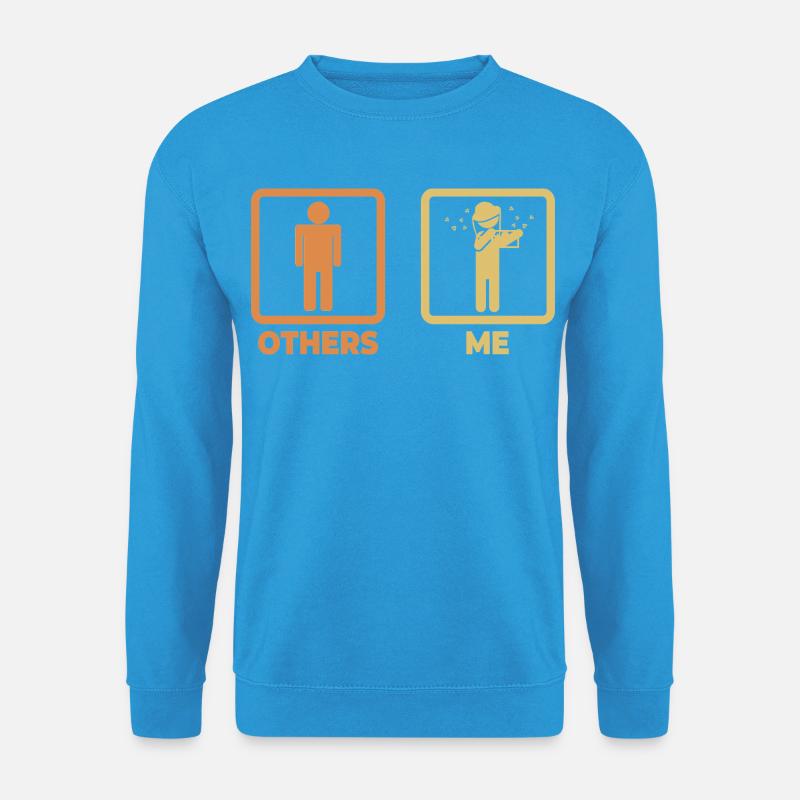 Imker Strichfiguren - Unisex Pullover - Meeresblau