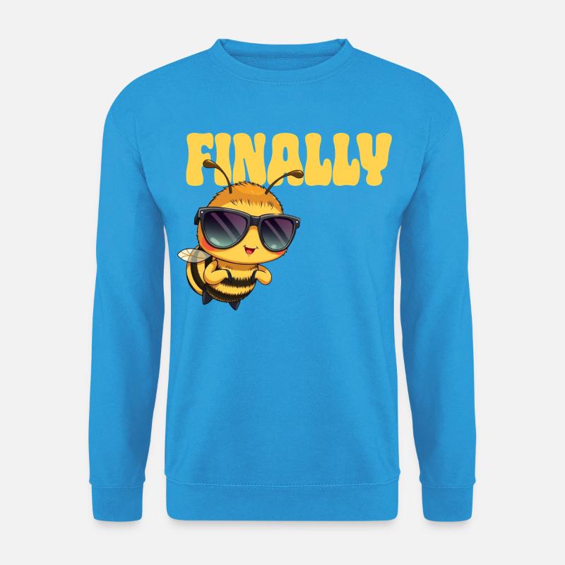 Biene - Unisex Pullover - Meeresblau