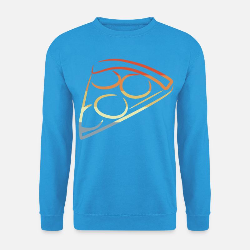 Pizza Retro Look - Unisex Pullover - Meeresblau