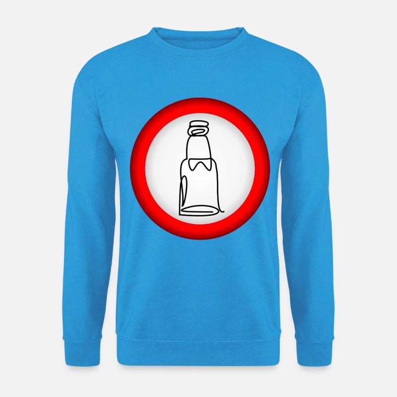 VERBOT BIERFLASCHE - Unisex Pullover - Meeresblau