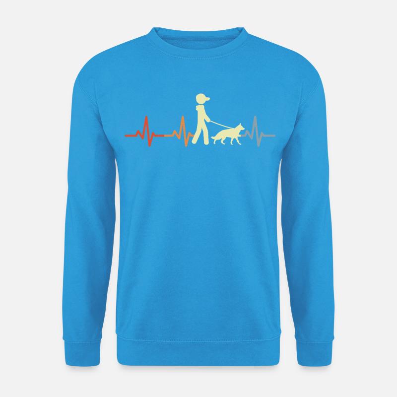 Schäferhund Kardiogramm - Unisex Pullover - Meeresblau