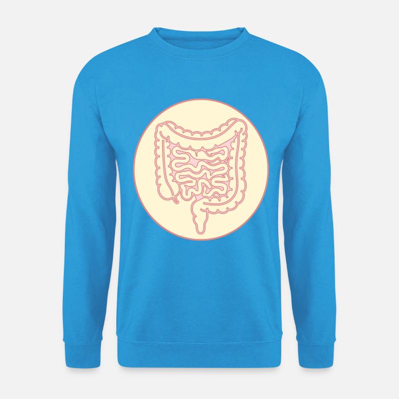 DARM DICKDARM DÜNNDARM - Unisex Pullover - Meeresblau