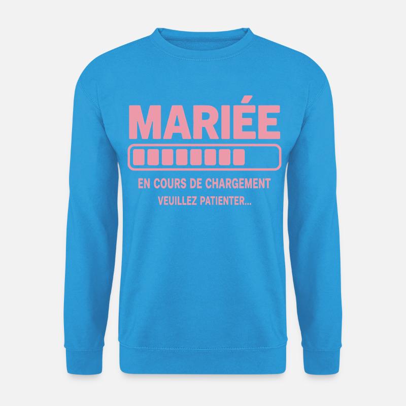 Braut lädt Humor Junggesellenabschied - Unisex Pullover - Meeresblau