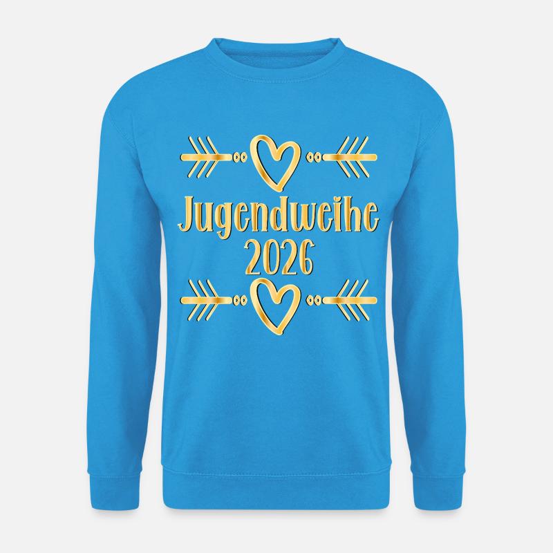 Herz Jugendweihe 2026  - Unisex Pullover - Meeresblau